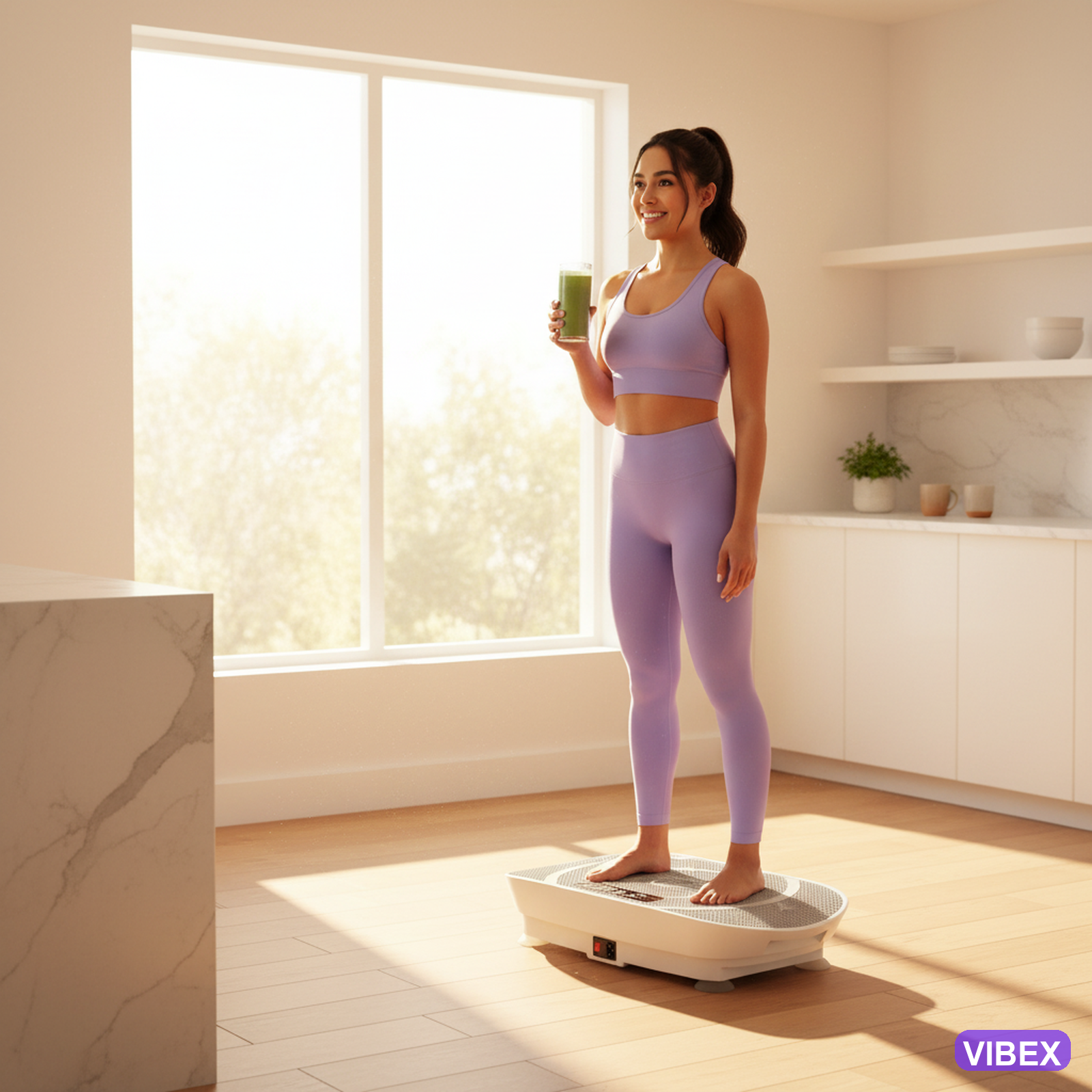 Morning routine on VIBEX vibration plate
