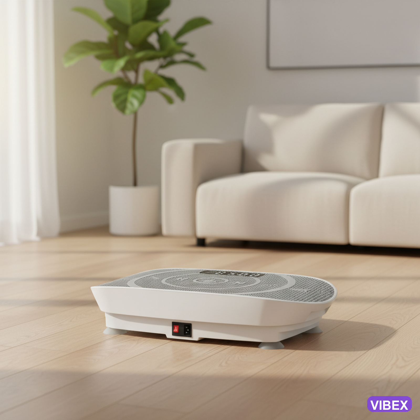 VIBEX vibration plate in living room
